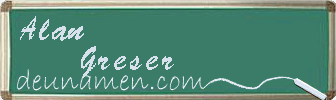 Alan Greser Visitenkarte